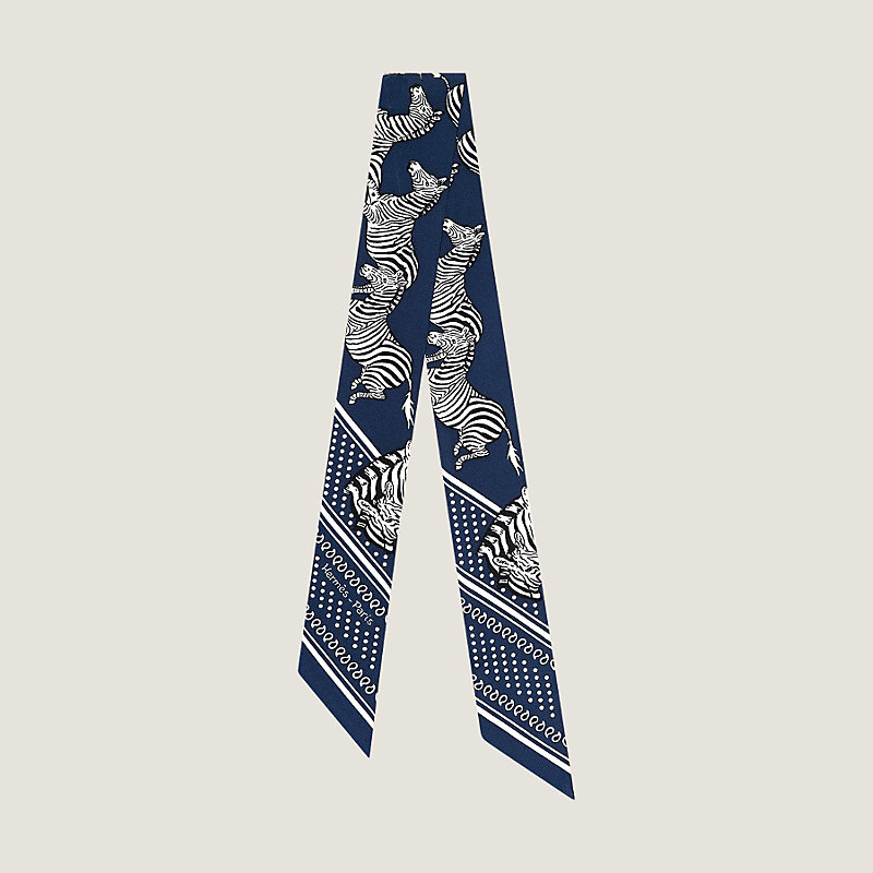 エルメス　ツイリー LES ZEBRES CANARD Les Zebres Bandana twilly | Hermès Australia